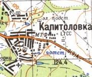 Топографическая карта Капитоловки