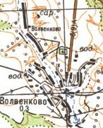 Топографічна карта Волвенкового