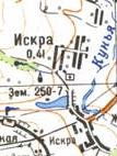 Топографічна карта Іскрої