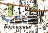 Топографическая карта Большевика