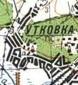 Топографическая карта Утковки