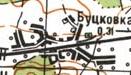 Топографическая карта Буцковки