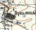 Топографічна карта Лук'янців