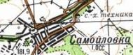 Топографічна карта Самійлівки