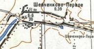 Топографічна карта Шевченкового Першого