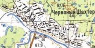 Topographic map of Chervonyy Shakhtar