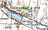 Топографічна карта Парасковії