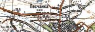 Топографическая карта Песчанки