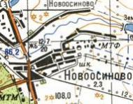 Топографічна карта Новоосинового