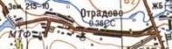 Топографічна карта Одрадового