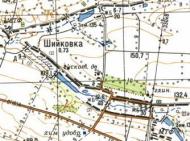 Топографічна карта Шийківки