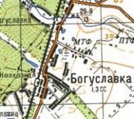 Топографическая карта Богуславки