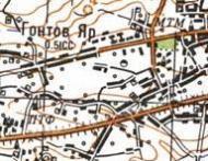 Топографическая карта Гонтова Яра