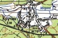 Топографическая карта Кручика