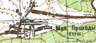 Топографічна карта - Малі Проходи