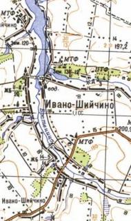 Топографічна карта Івано-Шийчиного