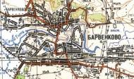 Топографічна карта Барвінкового