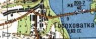 Топографічна карта Гороховатки