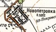 Топографічна карта Новопетрівки