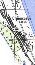 Топографічна карта Стрілкового