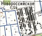 Топографічна карта Новоросійського