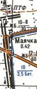 Топографическая карта Маячки