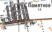 Topographic map of Pamyatne