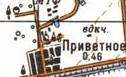 Topographic map of Pryvitne