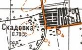 Топографічна карта Скадовки