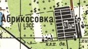 Топографическая карта Абрикосовки