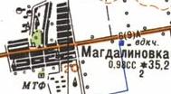 Топографічна карта Магдалинівки