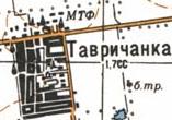 Топографическая карта Тавричанки