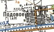 Topographic map of Podove