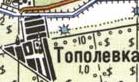 Топографическая карта Тополевки