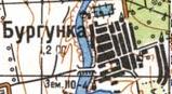Топографическая карта Бургунки