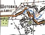 Топографическая карта Шотовки