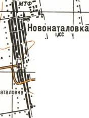 Топографическая карта Новонаталовки