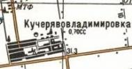 Topographic map of Kucheryavovolodymyrivka