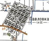 Topographic map of Pavlivka