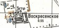 Топографічна карта Воскресенського