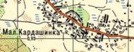 Топографическая карта Малой Кардашинки