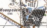 Топографическая карта Новорайска