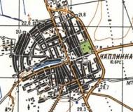 Топографическая карта Чаплинки