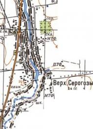 Топографічна карта Верхних Сіроглоз