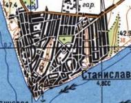 Топографическая карта Станислава