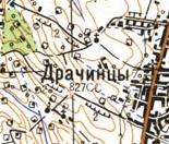 Топографічна карта Драчинців