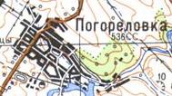 Топографическая карта Погореловки