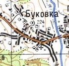 Топографічна карта Буківки