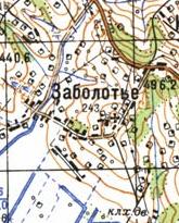 Топографічна карта Заболотті