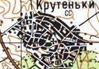 Топографічна карта Крутеньок